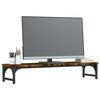 vidaXL Monitorstandaard 85x23x15,5 cm bewerkt hout gerookt eikenkleur