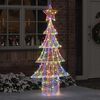 vidaXL Kerstboom met 240 LED Multikleur 180 cm Acryl