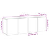 vidaXL Tv-meubels 2 st wandgemonteerd 60x30x41 cm sonoma eikenkleurig