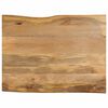 vidaXL Tafelblad met natuurlijke rand 90x80x3,8 cm massief mangohout