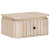 vidaXL Handgemaakt nachtkastje Wit 40 x 30 x 20 cm Massief Mango Hout