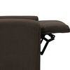 vidaXL Massagestoel elektrisch verstelbaar stof donkerbruin