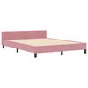 vidaXL Boxspringbed met hoofdeinde Roze 140 x 200 cm Fluweel