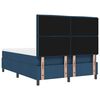 vidaXL Boxspringbed met matras met hoofdeinde Blauw 140 x 200 cm Stof