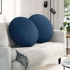 vidaXL Zitkussens 2 pcs Blauw &Oslash;80 x 29 cm Stof