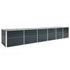 vidaXL Plantenbak verhoogd 480x80x77 cm gegalvaniseerd staal antraciet