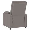 vidaXL Fauteuil verstelbaar stof taupe