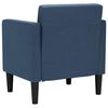 vidaXL Fauteuil met armleuningen Blauw 53 cm Stof