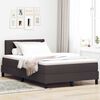 vidaXL Boxspring bed met matras met LED Donkerbruin 120 x 190 cm Stof