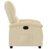 vidaXL Relaxfauteuil cr&egrave;me stof