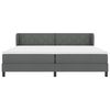vidaXL Boxspringbed met matras Donkergrijs 200 x 200 cm Stof