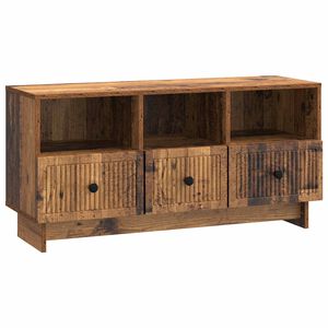 vidaXL TV-kast met lade Oud hout 102 x 34,5 x 50 cm Bewerkt hout