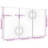 vidaXL Wanddecoratie tuin 3 st zonontwerp 105x55 cm cortenstaal