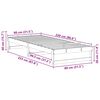 vidaXL Bedframe Wit 80 x 220 cm Massief grenenhout