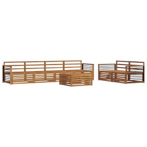 vidaXL Buiten bankenset 7 pcs Naturel Massief Acaciahout