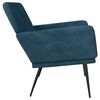 vidaXL Bankje 108x79x79 cm fluweel blauw