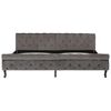 vidaXL Bedframe fluweel grijs 200x200 cm