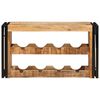 vidaXL Wijnrek Bruin 100 x 45 x 33 cm Massief Ruw Mango Hout