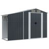 vidaXL Tuinschuur 277x93x179 cm gegalvaniseerd staal antracietkleur