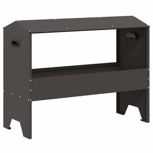 vidaXL Voederbak voor vee Zwart 79 x 35 x 62 cm 15 kg
