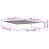 vidaXL Bedframe zonder matras massief grenenhout wasbruin 140x200 cm