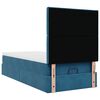 vidaXL Ottoman bed met matrassen 90x200cm fluweel donkerblauw