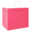vidaXL Papieren zakken 250 st met hengsels 32x22x28 cm roze