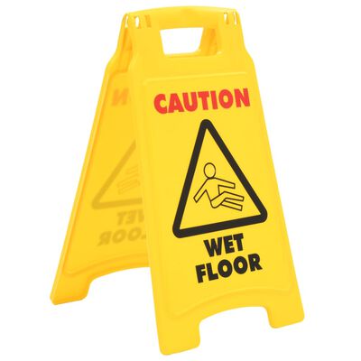 vidaXL Waarschuwingsborden Caution Wet Floor 47 cm kunststof 2 st