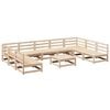 vidaXL 10-delige Loungeset massief grenenhout