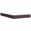 vidaXL Boxspring met matras stof donkerbruin 90x190 cm