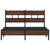 vidaXL Bedframe zonder matras bewerkt hout bruin eikenkleur 140x190 cm