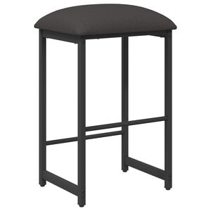 vidaXL Barkruk Donkergrijs 40 x 32 x 74 cm Bewerkt hout