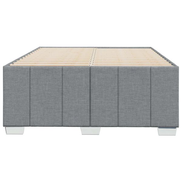 vidaXL Bedframe zonder matras 120x200 cm stof lichtgrijs