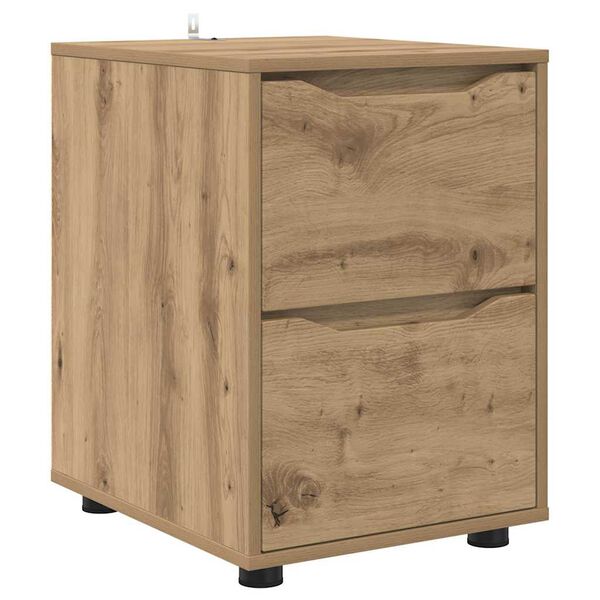 vidaXL Opbergkast Artisan Eiken 40 x 48 x 57 cm Bewerkt hout