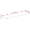 vidaXL Tafelblad rechthoekig 110x20x3,8 cm massief gerecycled hout
