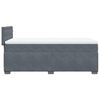 vidaXL Boxspring met matras fluweel donkergrijs 100x200 cm