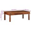 vidaXL Salontafel 110x60x40 cm massief acaciahout