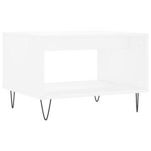 vidaXL Salontafel 60x50x40 cm bewerkt hout wit