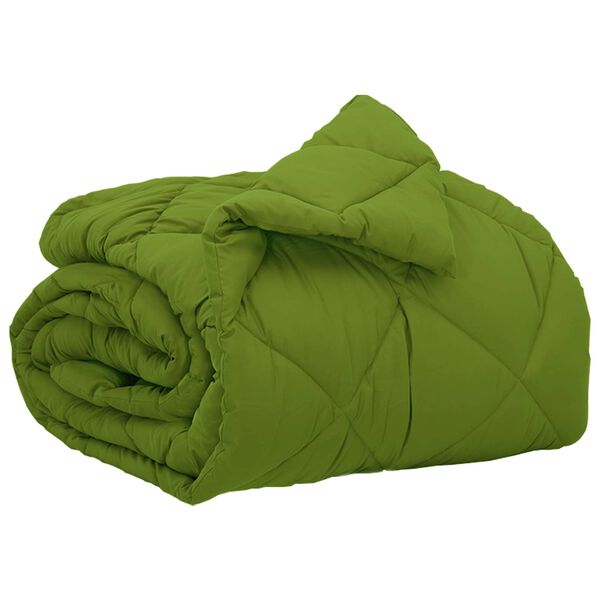 vidaXL Vol jaar dekbed Groen 200 x 140 cm Microfiber