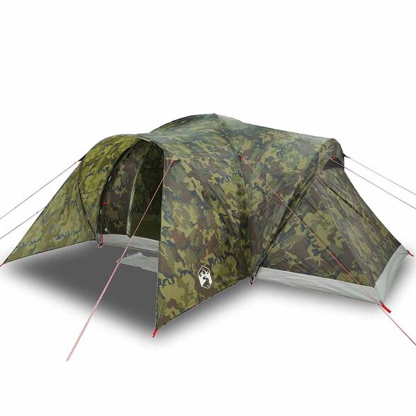 vidaXL Koepeltent 6-persoons waterdicht camouflage