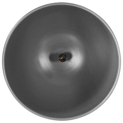 vidaXL Hanglamp industrieel rond E27 51 cm massief mangohout grijs