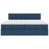 vidaXL Opslag bed met matras met opslag Blauw 180 x 200 cm Nep Leer