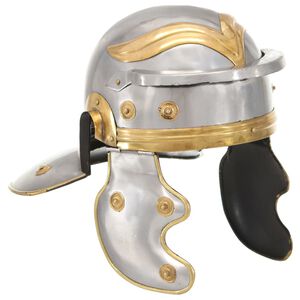vidaXL Soldatenhelm Romeins replica staal zilverkleurig