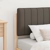 vidaXL Bedframe met Gevoerd Hoofdgedeelte Taupe 75 x 190 cm