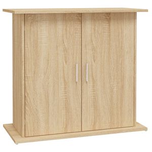 vidaXL Aquariumstandaard Sonoma Eiken 81x36x73 cm Bewerkt Hout