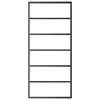 vidaXL Schuifdeur met beslag 90x205 cm aluminium en ESG-glas