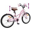 vidaXL Kinderfiets 18 Inch voor 5-7 jaar Lichtroze