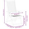 vidaXL Tuinstoelen 6 st verstelbaar 56x72x107 cm massief acaciahout