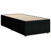 vidaXL Boxspring met matras stof zwart 90x190 cm