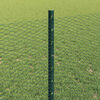 vidaXL Hek met Paal Groen 0,8 x 10 m Staal en PVC